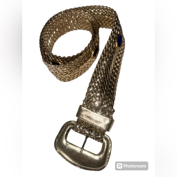 Vintage Gold Tone Belt Size 38” Long - Picture 1 of 5